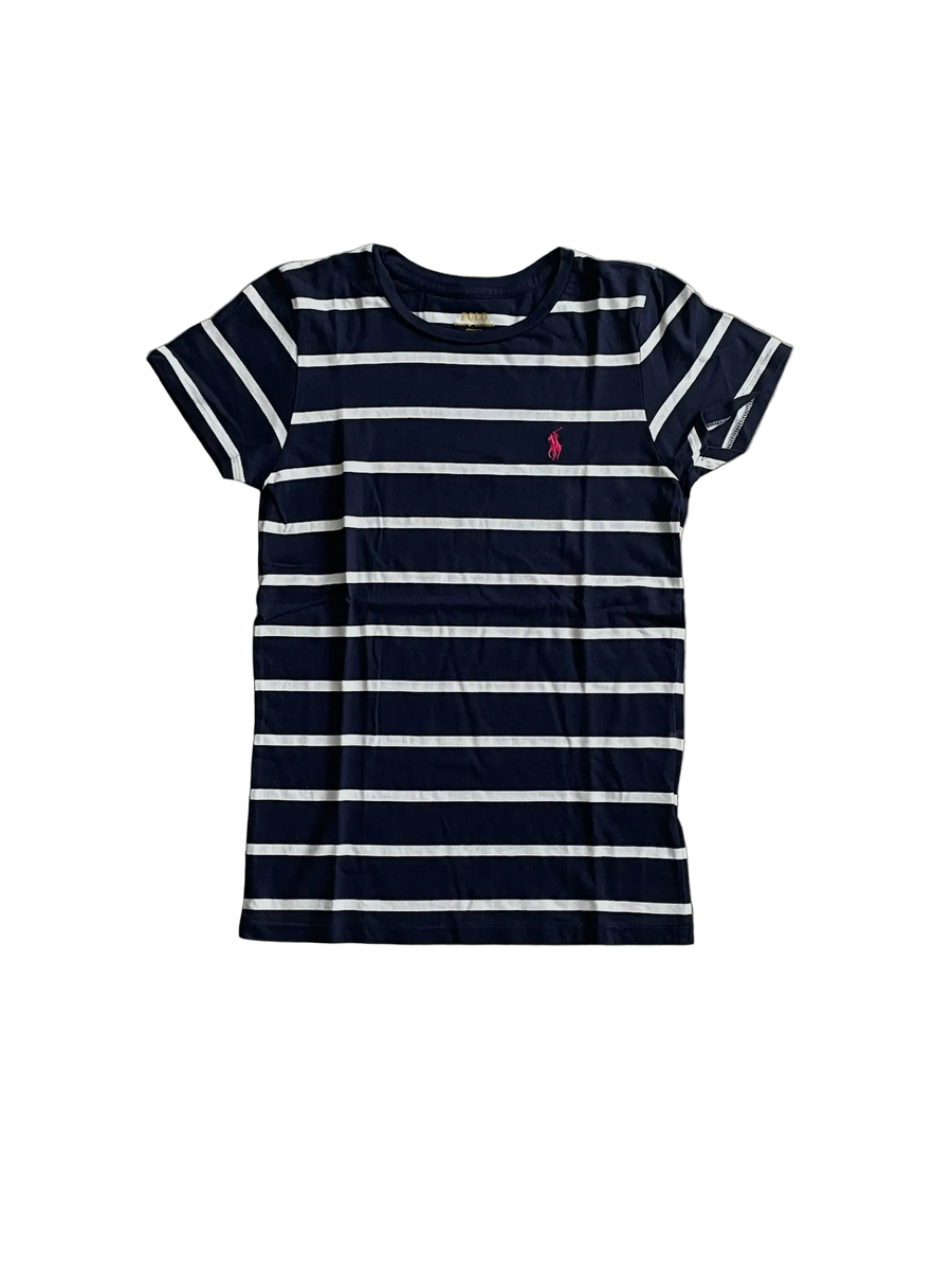 Ralph Lauren Kurzärmeliges T-Shirt - Navy/Weiß gestreift (S)
